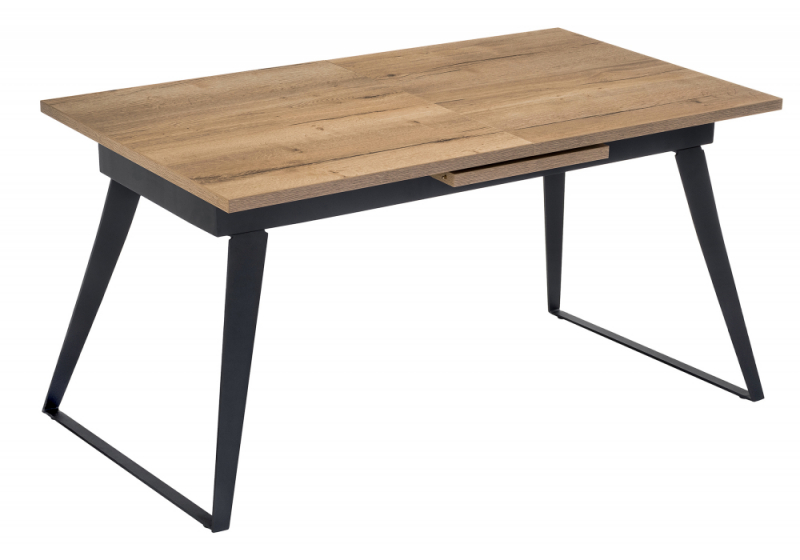 Стол деревянный Кхал галифакс натуральный / графит (80x78). 