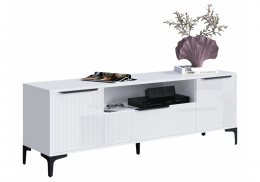 ТВ-тумба Иадама белый / белый глянец (165x40,3x56,5)